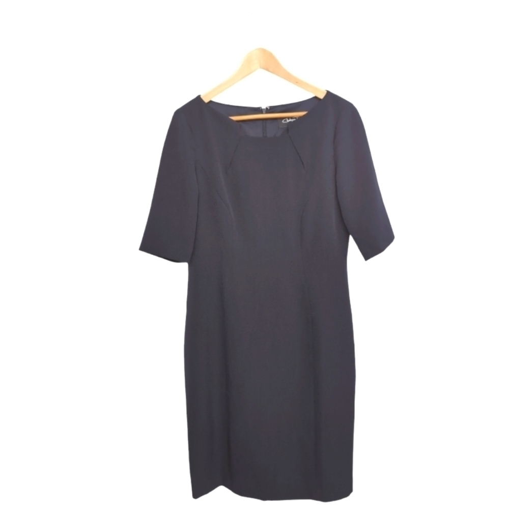 Chelsea Rose Dress NWOT Sheath Career Evening Navy Blue 8